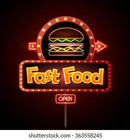 Fast Food Neon sign 