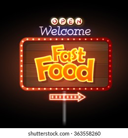 Fast Food Neon sign 