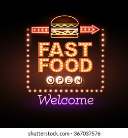 Fast Food Neon sign 