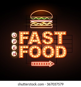 Fast Food Neon Sign 