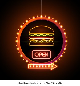 Fast Food Neon Sign 