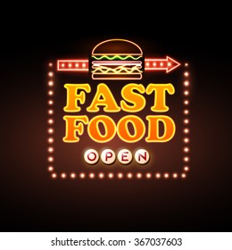 Fast Food Neon sign 