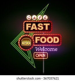 Fast Food Neon Sign 