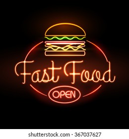 Fast Food Neon Sign 