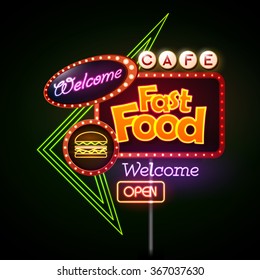 Fast Food Neon sign 