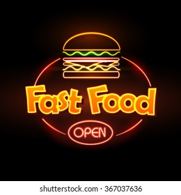 Fast Food Neon sign 