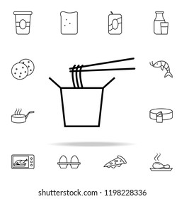 fast food noodles icon. Food icons universal set for web and mobile