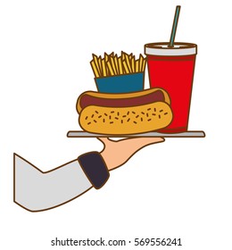 fast food orders icon, vector illustration design