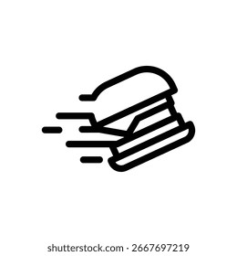 Diseño de Vector de icono de contorno de comida rápida bueno para el Web o el App móvil
