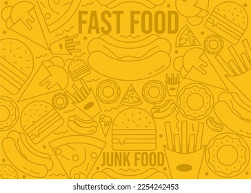 FAST FOOD pattern or background