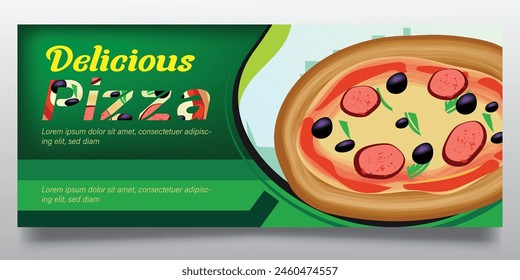 Fast food and pizza banner Design
