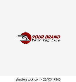  fast food pizza delivery template logo design, fast delivery, fast service, fast response