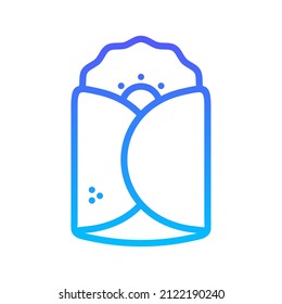 Fast Food Recipes Line Gradient Icon Design