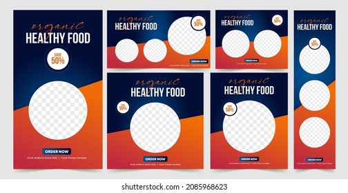 Fast food restaurant banner set. Food Banner Templates