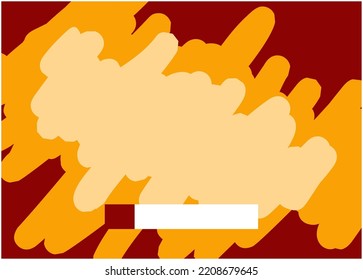 Fast food restaurant business marketing social media web banner template hand drawn with brush paint