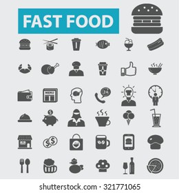 Fast Food Restaurant Icons