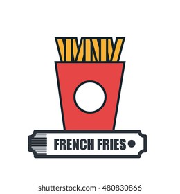 fast food restaurant menu isolated icon