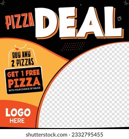 Fast Food Restaurant Post Design - Promo Deal Post Design Template