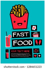 Fast Food Retro Style Poster Design