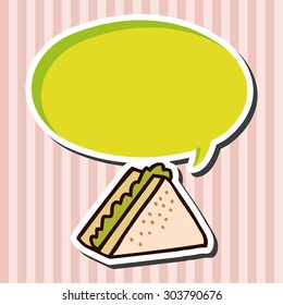 fast food sandwich flat icon elements,eps10