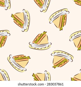 fast food sandwich icon,10,seamless pattern