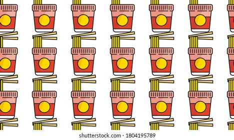 Fast food seamless pattern background illustration vector