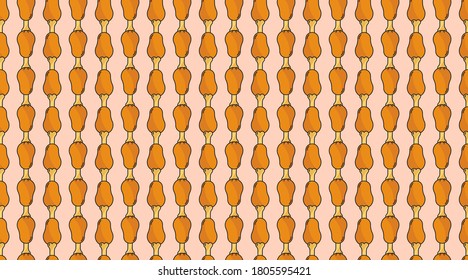 Fast food seamless pattern background illustration vector