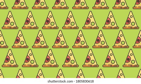 Fast food seamless pattern background illustration vector