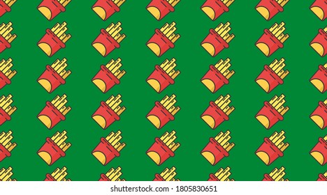 Fast food seamless pattern background illustration vector