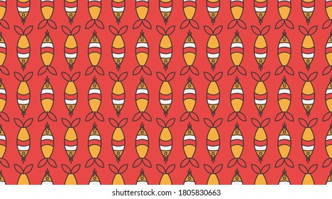 Fast food seamless pattern background illustration vector