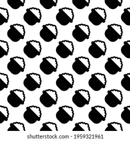 Fast food. Seamless pattern background design with black colour