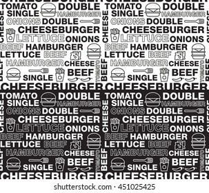 Fast food seamless patterns