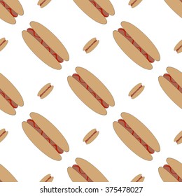 Fast food seamless vector illustration. Vector illustration for various creative projects
