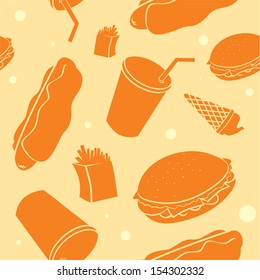 fast food seamless Wallpaper