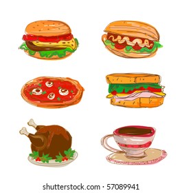 fast food set