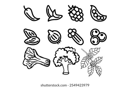 Fast food set hand drawn vector illustration