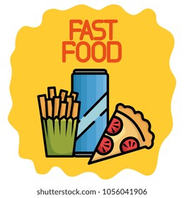 fast food set icons
