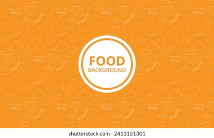 Fast food set. Monochrome sketch with street food and drinks, sweets and bakery, sandwiches and pizza, Chinese noodles and sausages. Doodle print for cafe menu design. Cartoon flat vector collection