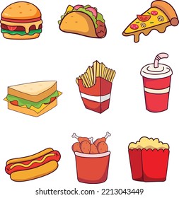 The fast food set is very appetizing.