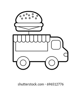 fast food shop car