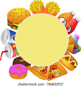 fast food shop label
