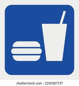 Fast Food Sign Symbol vector illustration
