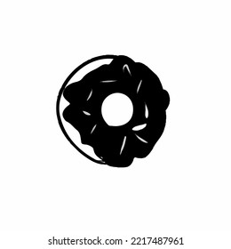 
fast food silhouette illustration on white background