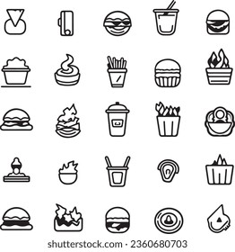 Fast Food snacks Icon pack 