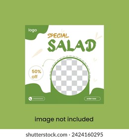 Fast food Social Media Post Template design.