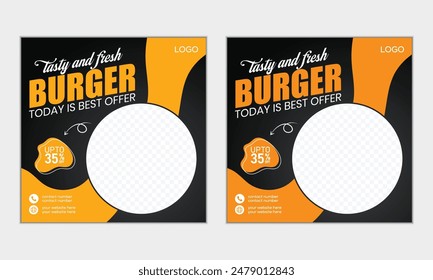 Fast Food Social Media Post Design