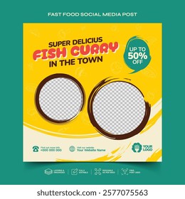 Fast Food Social Media Post Template