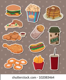 fast food stickers