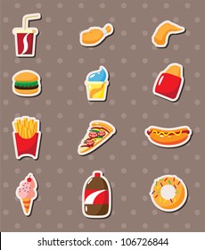 fast food stickers