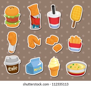 fast food stickers